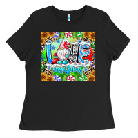 Black Love Christmas gnome Ladies Tee - CowhideDigitalArt
