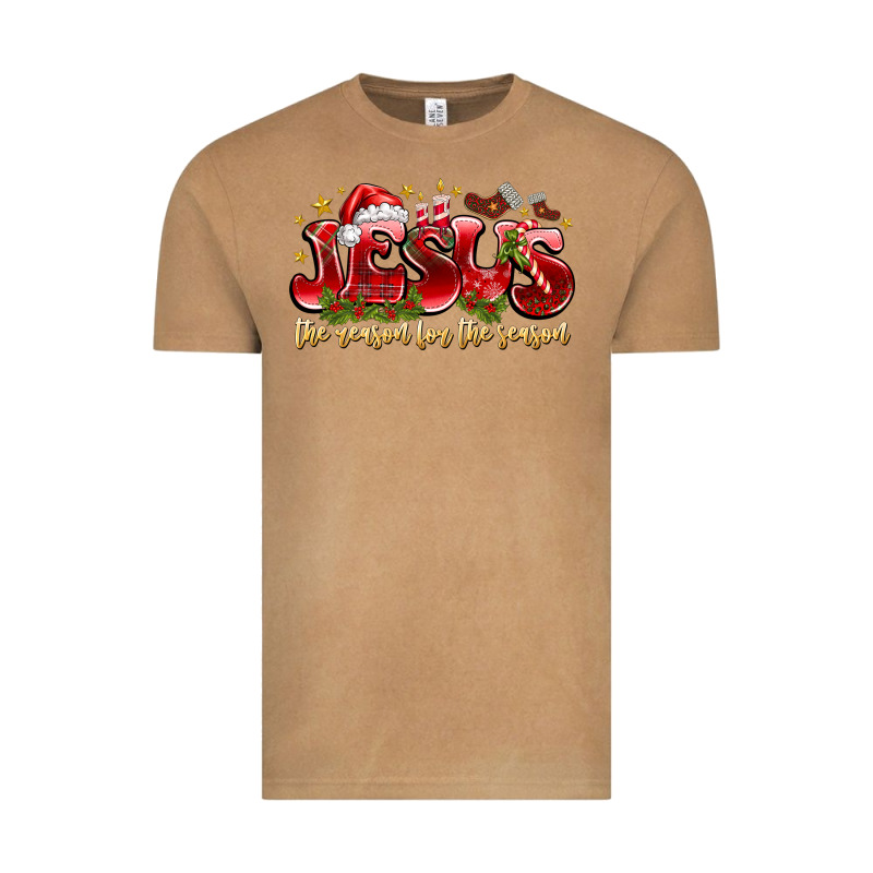 Jesus The Reason For The Season Vintage Tee by CowhideDigitalArt | Teevron