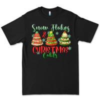Black snow flakes and christmas cakes Premium Tee - FaDigitalArtStudio