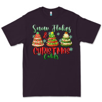 Plum snow flakes and christmas cakes Premium Tee - FaDigitalArtStudio