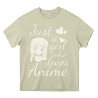 Mossy just a girl who loves anime Heavy Core Tee - DesigneFamous
