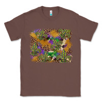 Chestnut mardi gras plaid purple glitter background Classic Tee - FaDigitalArtStudio