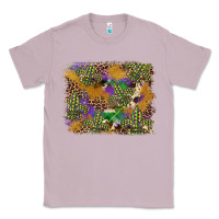 Lilac mardi gras plaid purple glitter background Classic Tee - FaDigitalArtStudio
