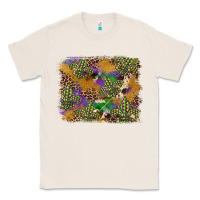 Natural mardi gras plaid purple glitter background Classic Tee - FaDigitalArtStudio