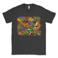 Smoke mardi gras plaid purple glitter background Classic Tee - FaDigitalArtStudio
