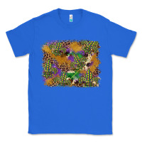 True Royal mardi gras plaid purple glitter background Classic Tee - FaDigitalArtStudio