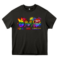 Asphalt Peace love equality Heavy Core Tee - FaDigitalArtStudio