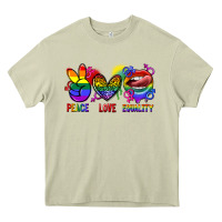 Mossy Peace love equality Heavy Core Tee - FaDigitalArtStudio