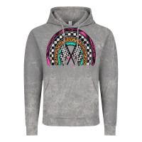 Cloud Rock race leopard rainbow Vintage Hoodie - Artiststas