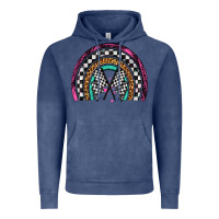 Vintage Denim race leopard rainbow Vintage Hoodie - Artiststas