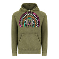 Vintage Olive race leopard rainbow Vintage Hoodie - Artiststas