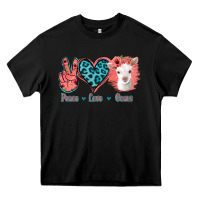 Black Peace Love Goats Heavy Core Tee - Jasminsmagicworld