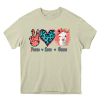 Mossy Peace Love Goats Heavy Core Tee - Jasminsmagicworld