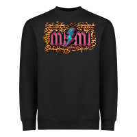 Black Leopard Mimi Lightning Heavyweight Sweatshirt - RanaPortraitStore