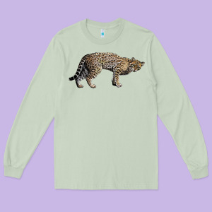 Ocelot Long Sleeve Tee Designed By Lillyallendesigns