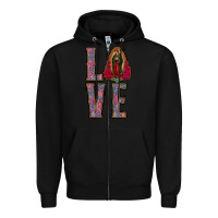 Black love lady of guadalupe Zipper Hoodie - Jasminsmagicworld