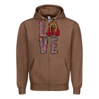 Chestnut love lady of guadalupe Zipper Hoodie - Jasminsmagicworld