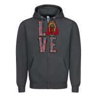 Smoke love lady of guadalupe Zipper Hoodie - Jasminsmagicworld