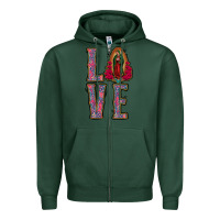 Sports Green love lady of guadalupe Zipper Hoodie - Jasminsmagicworld