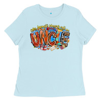 Baby Blue my favorite players call me uncle basketball Ladies Tee - CowhideDigitalArt