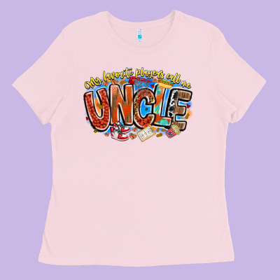 My Favorite Players Call Me Uncle Basketball Ladies Tee Designed By Cowhidedigitalart