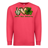 Cardinal peace love st.patrick's day Premium Sweatshirt - Jasminsmagicworld