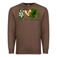 Chestnut peace love st.patrick's day Premium Sweatshirt - Jasminsmagicworld