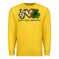 Lemon peace love st.patrick's day Premium Sweatshirt - Jasminsmagicworld