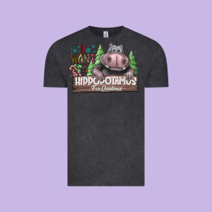Iwant Hippopota Maps For Christmas Vintage Tee Designed By Cowhidedigitalart