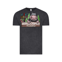 Vintage Black IWant Hippopota maps For Christmas Vintage Tee - CowhideDigitalArt