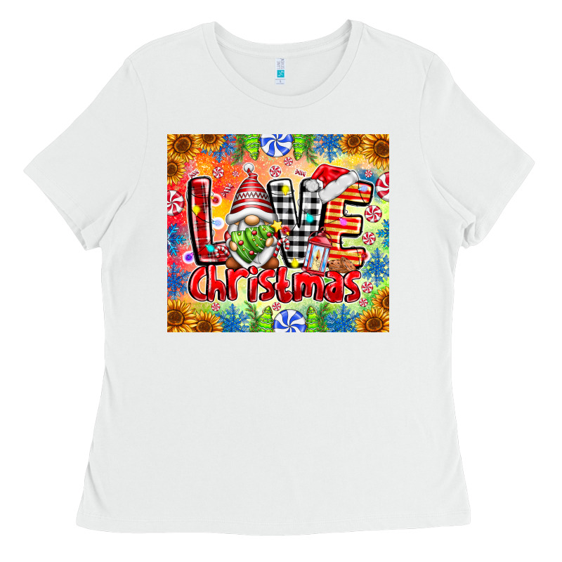 Love Christmas Gnome Ladies Tee by CowhideDigitalArt | Teevron