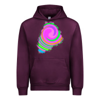 Mauve Wine tie dye patch Urban Hoodie - RanaPortraitStore
