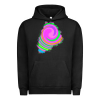 Pigment Black tie dye patch Urban Hoodie - RanaPortraitStore