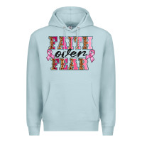 Blue Mist faıth over fear Premium Hoodie - BarkalooDesign