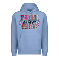 Colony Blue faıth over fear Premium Hoodie - BarkalooDesign
