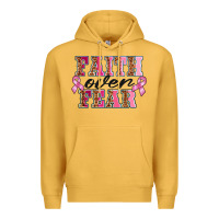 Mustard faıth over fear Premium Hoodie - BarkalooDesign