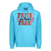 Ocean Blue faıth over fear Premium Hoodie - BarkalooDesign