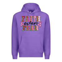 Purple faıth over fear Premium Hoodie - BarkalooDesign