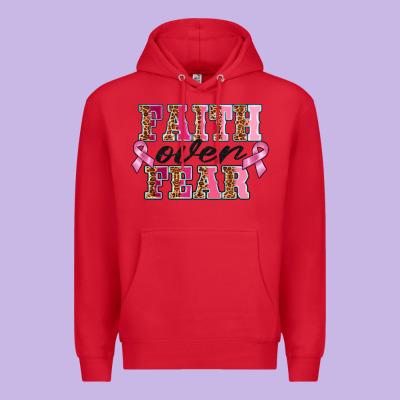 Faıth Over Fear Premium Hoodie Designed By Barkaloodesign