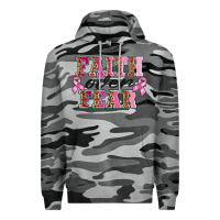 Slate Camo faıth over fear Premium Hoodie - BarkalooDesign