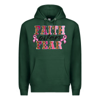 Sports Green faıth over fear Premium Hoodie - BarkalooDesign