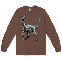 Chestnut Velociraptor Long Sleeve Tee - LillyAllenDesigns