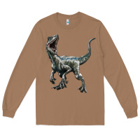 Toasted Coconut Velociraptor Long Sleeve Tee - LillyAllenDesigns
