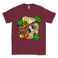 Burgundy Skull crawfish season Classic Tee - FaDigitalArtStudio