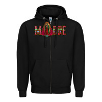 Black madre floral aztec leopard Zipper Hoodie - Jasminsmagicworld