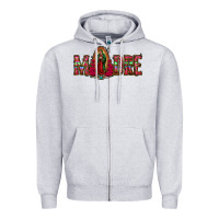 Heather Grey madre floral aztec leopard Zipper Hoodie - Jasminsmagicworld