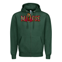 Sports Green madre floral aztec leopard Zipper Hoodie - Jasminsmagicworld