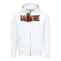 White madre floral aztec leopard Zipper Hoodie - Jasminsmagicworld