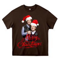 Chocolate Brown Step Brothers - merry christmas - happy xmas Heavy Core Tee - DesigneFamous