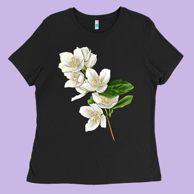 Mock Oranges Illustrations Ladies Tee Designed By Lillyallendesigns